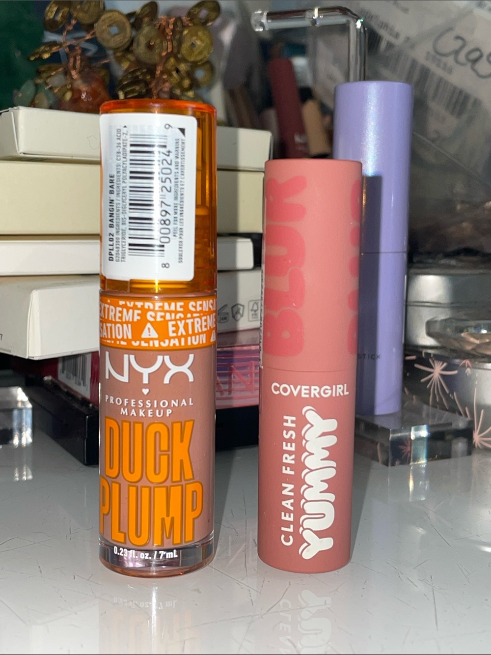 NYX Duck Plump Lip Plumper & CoverGirl Clean Fresh Yummy Lip Balm Bundle